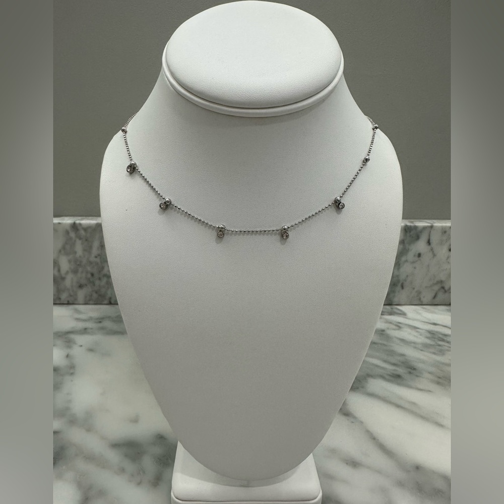 Handmade beaded dainty chain necklace